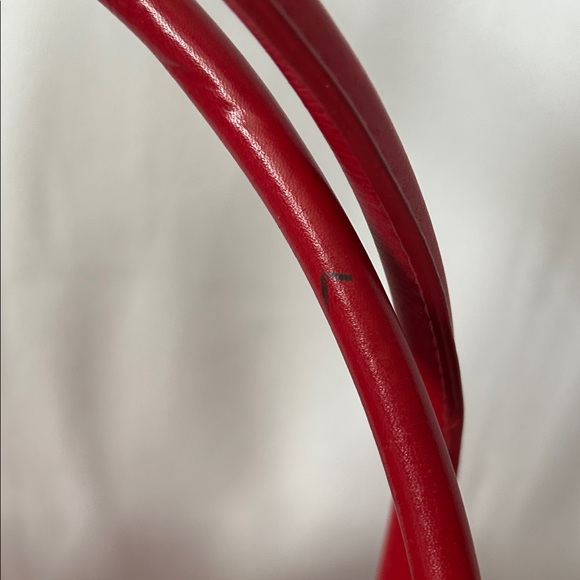 Barr + Barr Luxurious Red Leather Double Handle Travel Tote Bag Purse 🌺🌺 - Picture 10 of 11